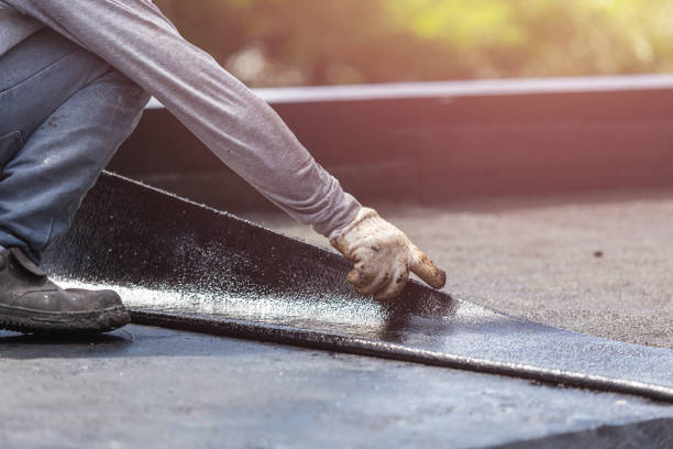 Professional Emergency Waterproofing technician working in Vermontville, MI